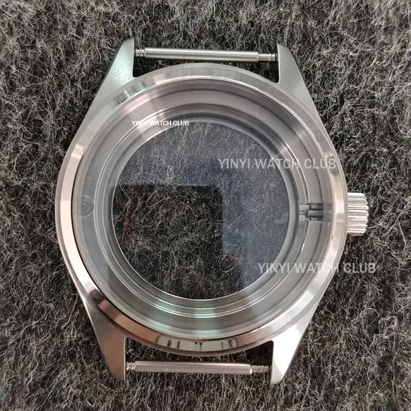 40mm Watch case 316 stainless steel Sliver case 40mm sapphire glass suitable for NH35 NH36 movement Suitable for dial 33.5mm