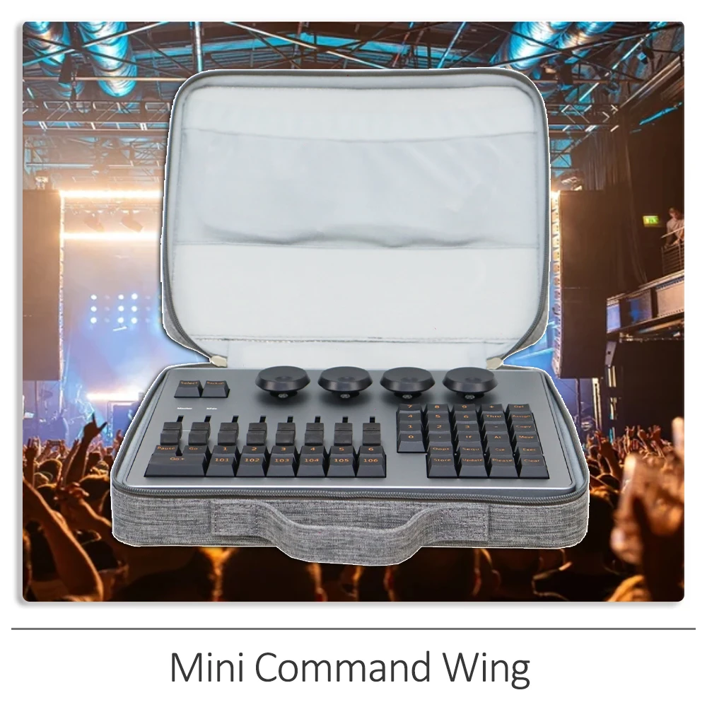 

Mini Command Wing Console Ma 2 Stage Equipment Controller LED Control Moving Head Light DMX DJ Bar Disco Party Club Stage Effect