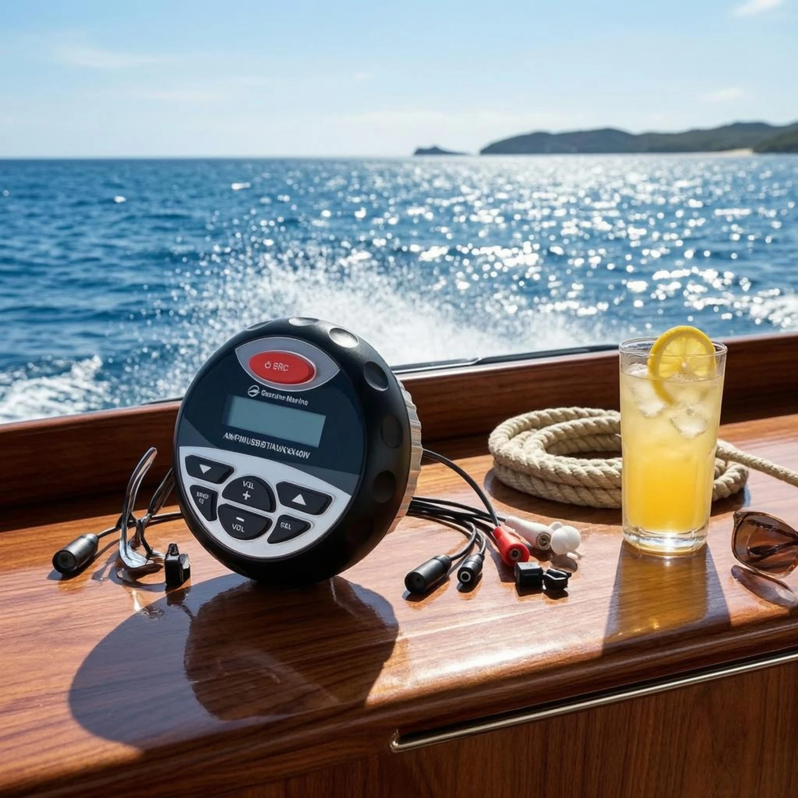 

Marine Stereo Receiver LED Display Bluetooth Marine Stereo Bluetooth Boat Receiver 12V for Boats