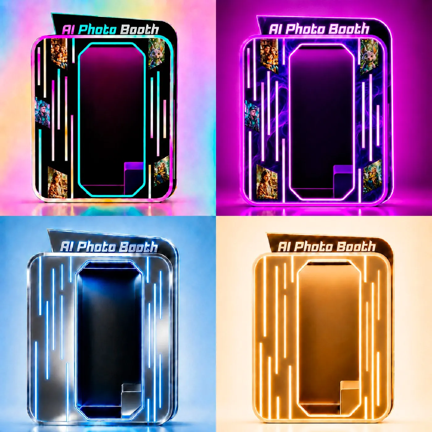 2026 Futureino AI Photo Booth Vending Machine SDK Touchscreen Display ADA Compliant Enclosed Design Multiple Payment Options