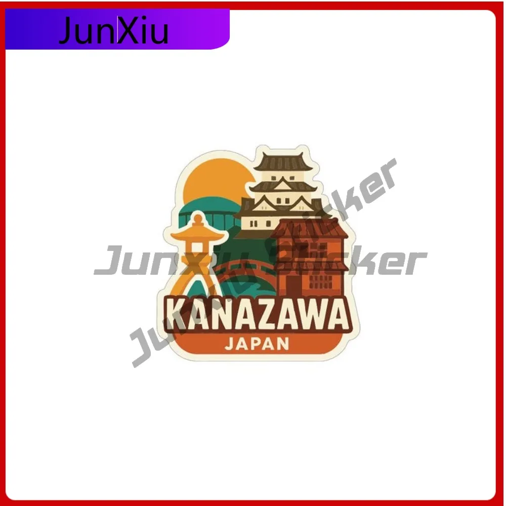 

Kanazawa Japan City Sticker Accessory Vinyl Decal Card Sticker Cover Funny Car Decoration Motorcycle Bycicle Bumper Truck Pickup