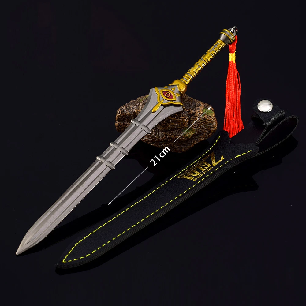 

21cm Edge of Duality Link LoZ Breath of the Wild Tears of the Kingdom Game Peripherals 1:6 Metal Sword Weapon Models Decoration