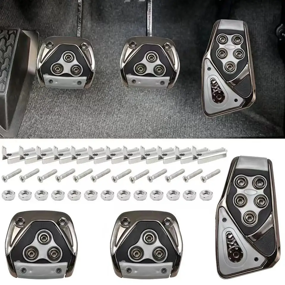 Universal Car Styling Racing Pedals Universal Automatic Manual Brake Pedals Foot Pad Set Kit Pedals Non-Slip Tools