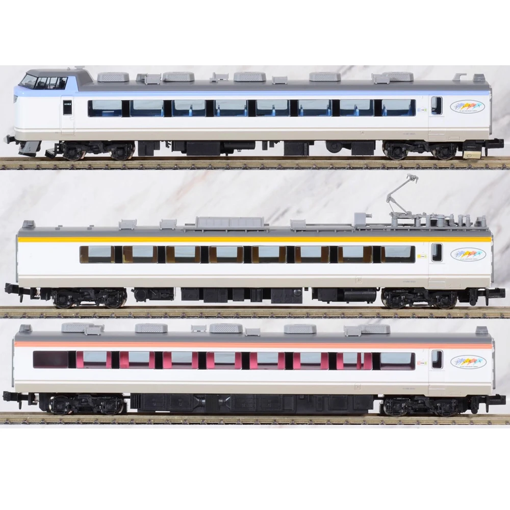 N-type 1/160 Train Model, A7091 485 Series Special Tram 5500 Generation, Painted, Powered 6-car Train Set Boy's Toy Gift