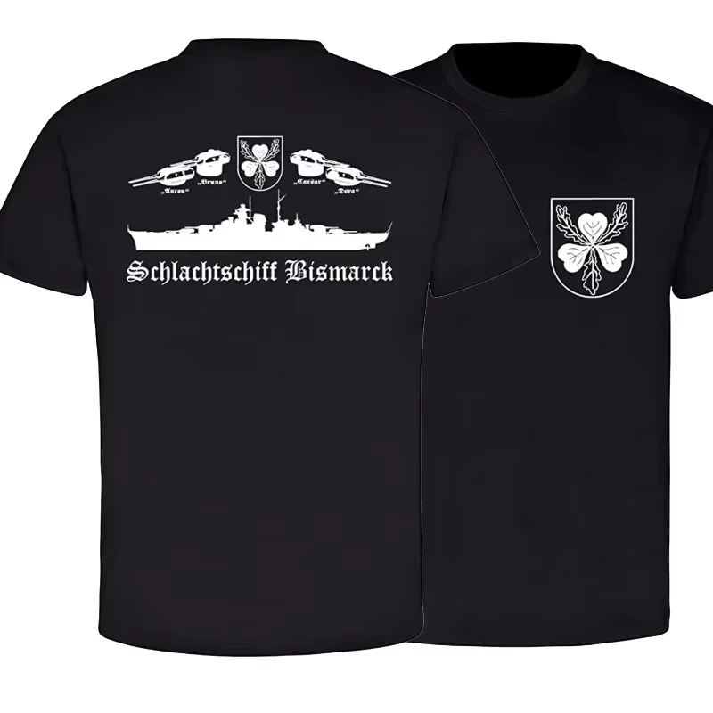 2026 Men Black Vintage Warship Graphic T Shirt Retro Ship Line Print O-neck Short Sleeve Casual Streetwear Tees For Men