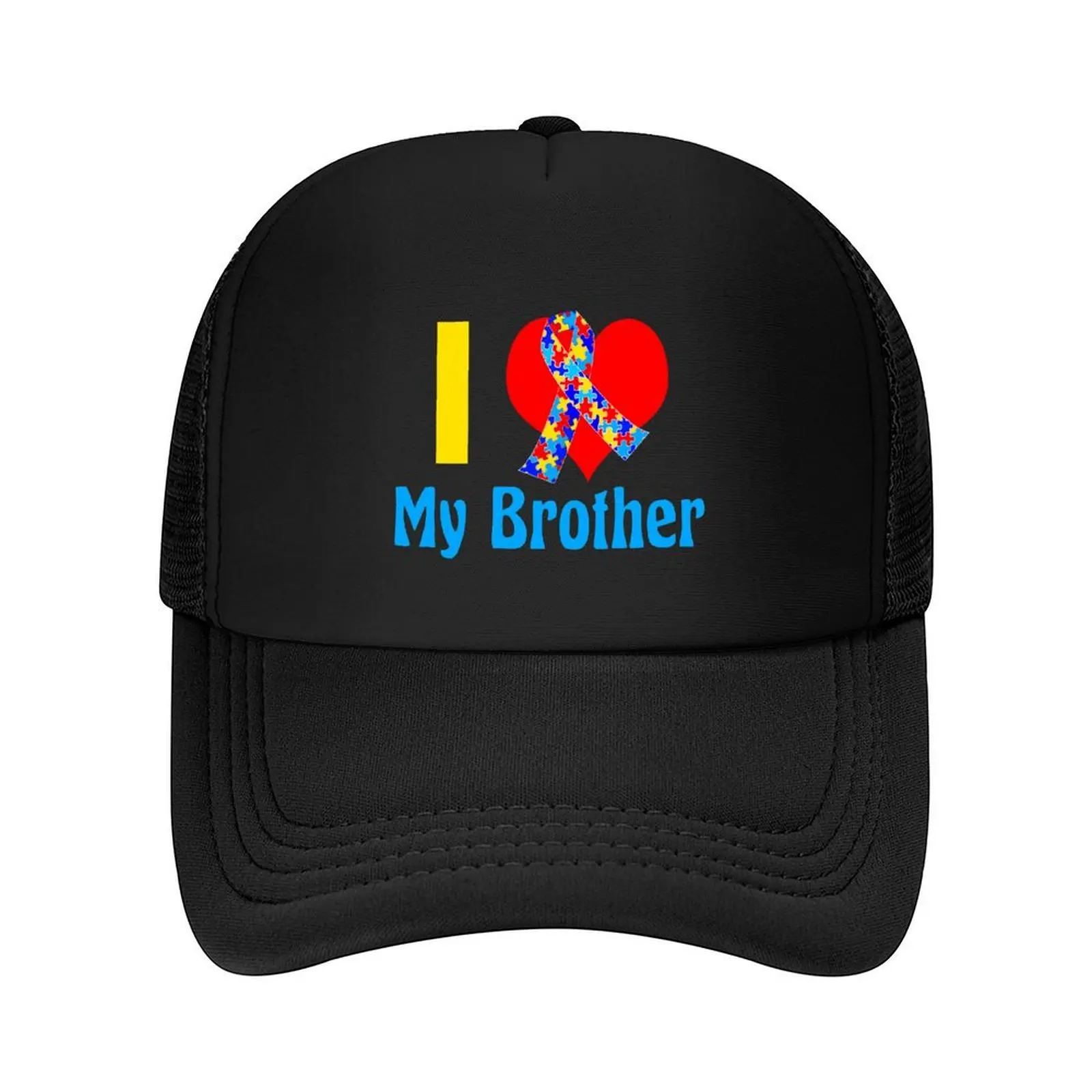 

I Love My Brother Autism Awareness Baseball Cap Military Tactical Cap Beach Bag Icon fashionable Caps For Men Women's