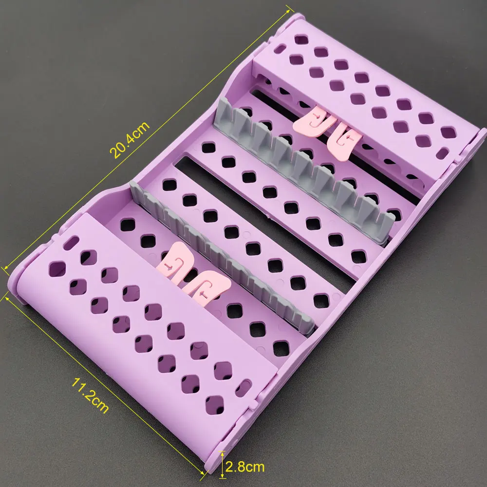 

135℃ Autoclavable Dental Instrument Holders for 8pc 4pc Dental Instrument Sterilization Box Dental Instrument Box