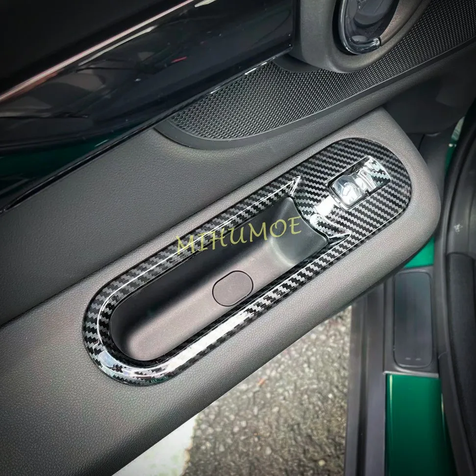 Für 2016 2017 2018 2019 2020 2021 2022 2023 2024 Mini Clubman F54 Carbon Fiber Innen Tür Fenster Schalter Panel abdeckung Borte