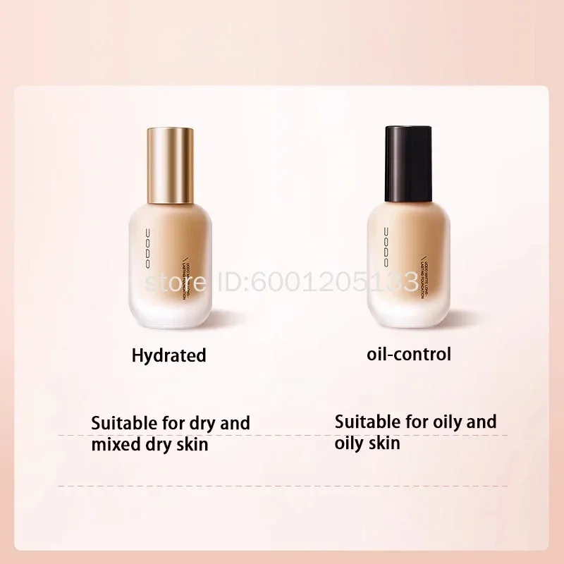 UODO Gezicht Foundation Make-up voor volledige dekking Langdurige oliecontrole Waterdichte concealer Hydraterende melkachtige luxe merken make-up