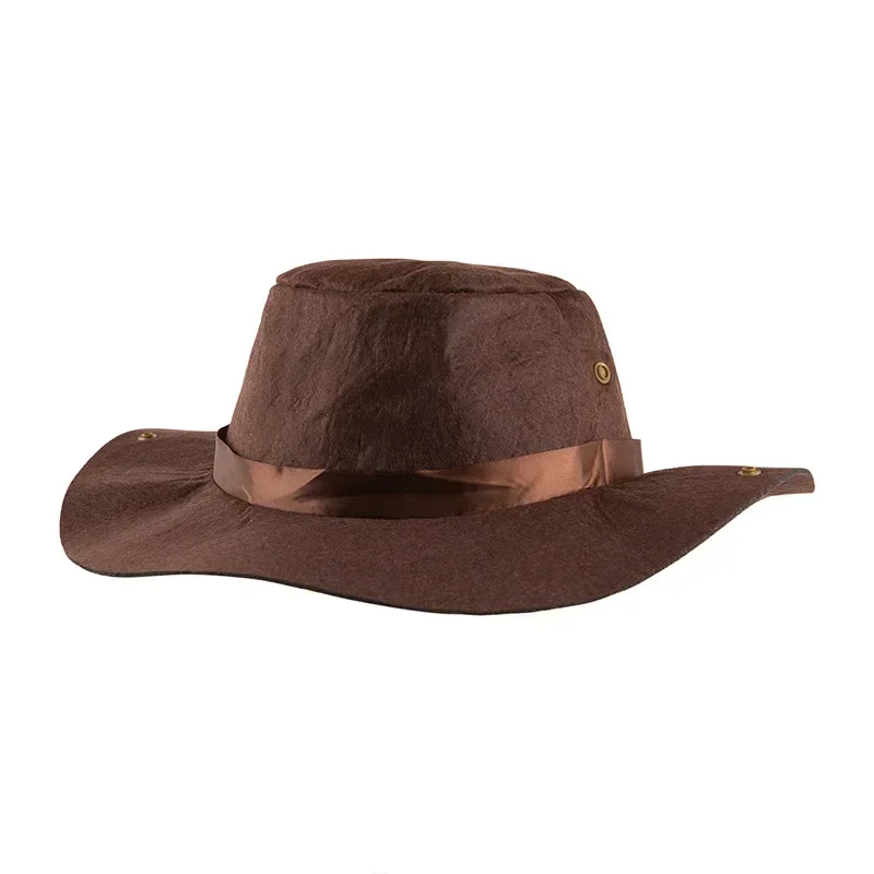 West Cowboy imbibé pour enfants, costume de cosplay de vacances pour enfants, jeu de plis imbibé, performance pour bébé garçon, ensemble de 4 pièces avec chapeau