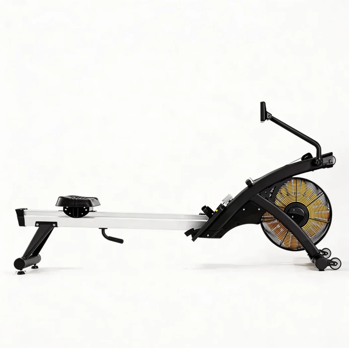 Foldable Wind Resistance Rowing Machine, Essential Cardio Fitness Equipment for Commercial Gym