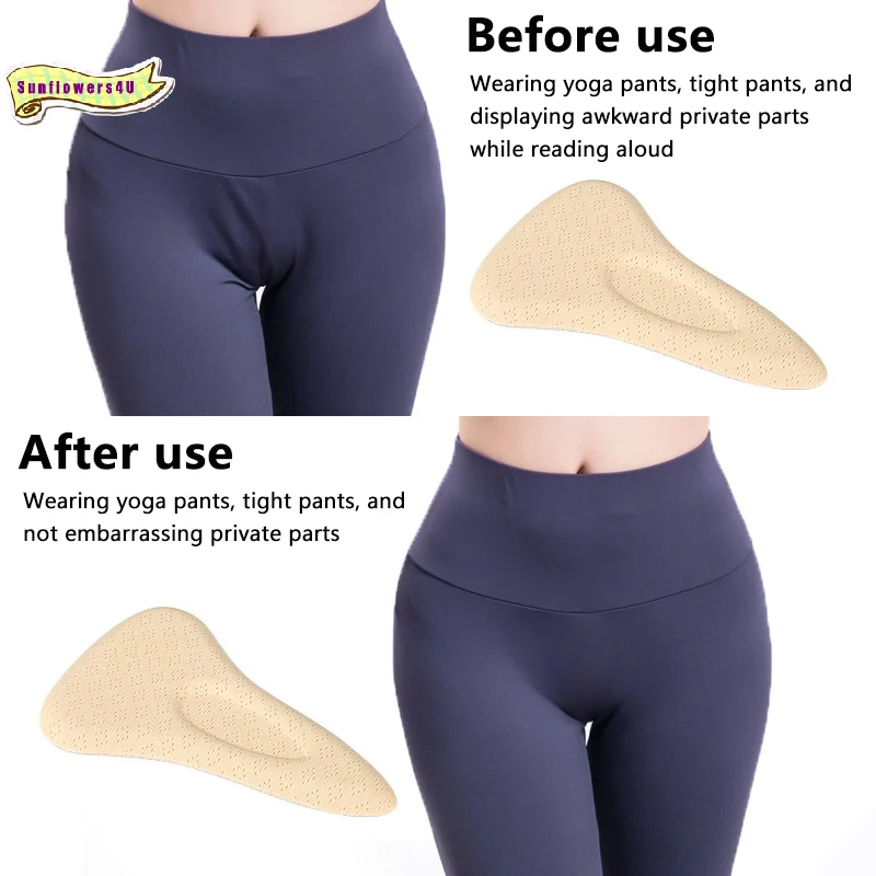 1 Pieza de Almohadilla Correctora de Camel Toe, Reutilizable, Invisible, de Esponja Suave para Mujer, para Leggings, Trajes de Baño, Ropa Deportiva, Yoga