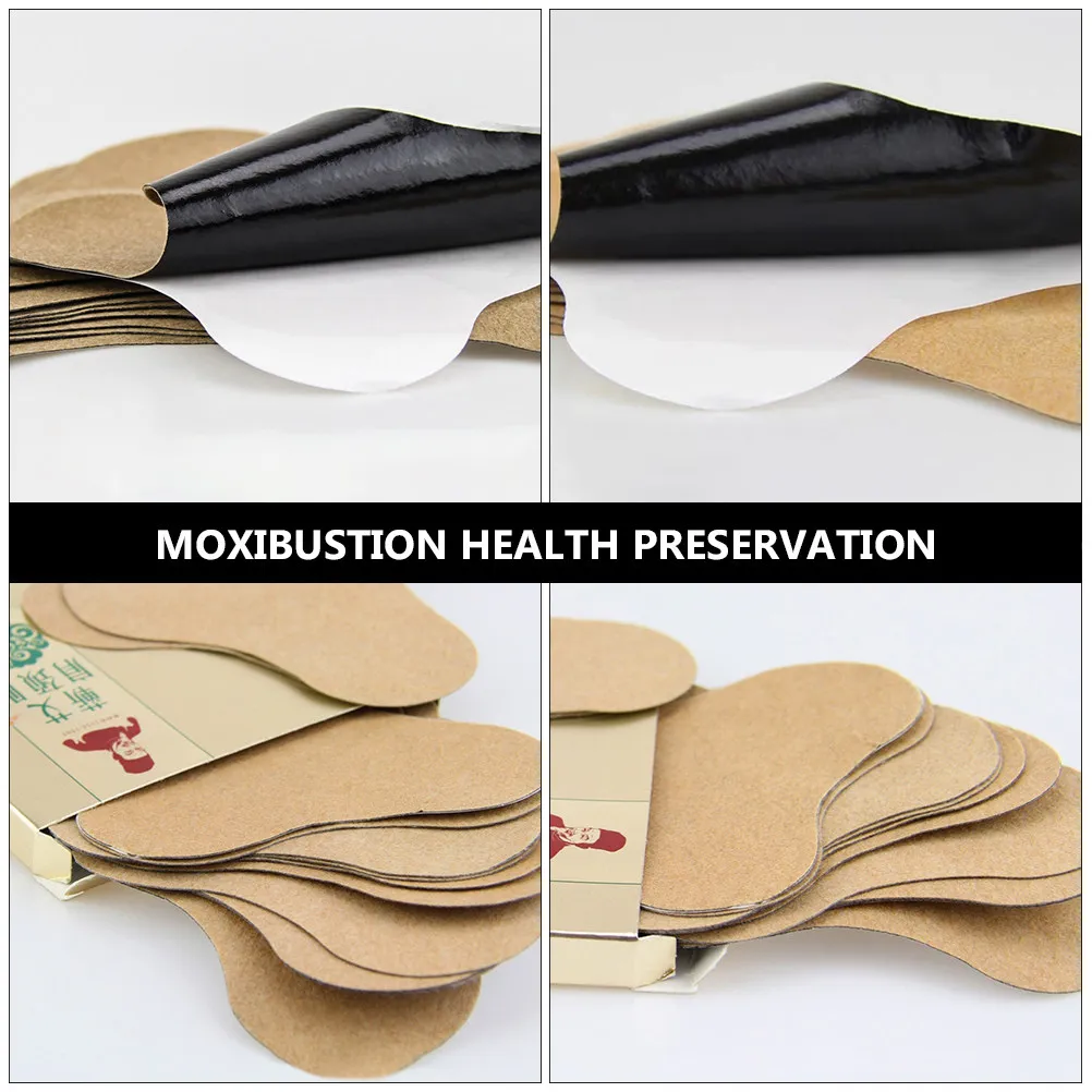 12Pcs Wormwood Neck Shoulder Patch Cervical Self-Heating Moxa Fever Patch Warm Circulation Activator Body Care
