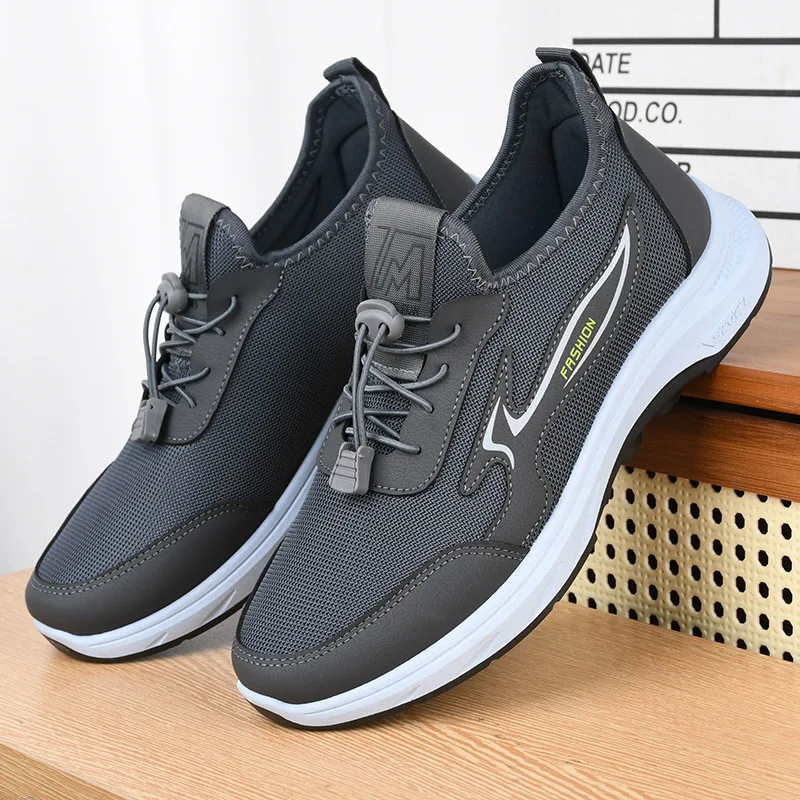 

Spring New Men's Walking Shoescomfortable and Lightweight, Dad Shoes Casual and Breathable Sports Outdoor Work Shoes