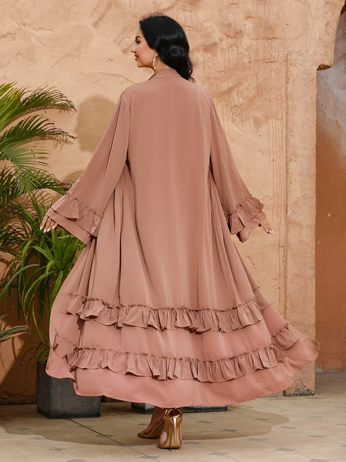 UNI Open Abaya Ramadan Dubai Robe Turkey Kaftan Islamic Clothing Muslim for Women Kimono Caftan Marocain Modest Cardigan
