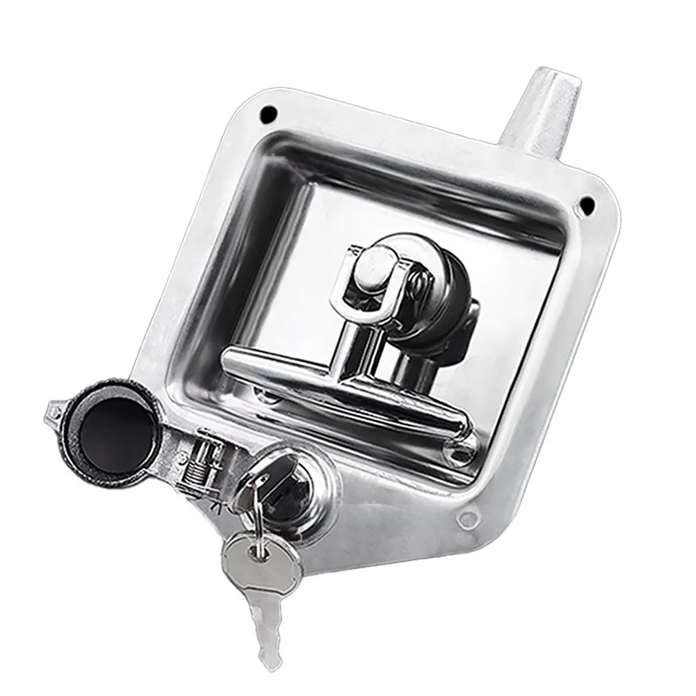 Stainless Steel Panel Lock MS858 With Waterproof Cover Adjustable Cabinet Door Lock For RV Toolbox Vehicle Storage Hardware