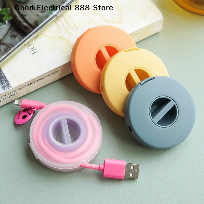 【G】Portable Cable Organizer Cord Management USB Winder Retractable Phone Holder Charger Wire Storage Protector