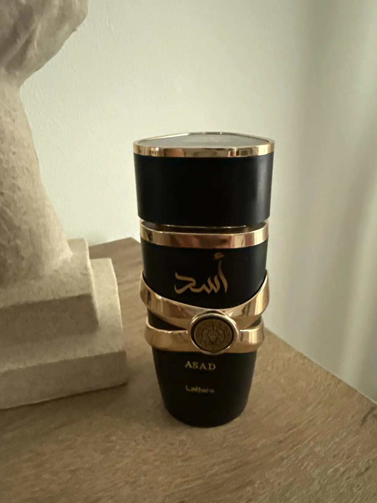 Lattafa Perfumes Black Edition Asad para spray de perfume unissex, 3,4 onças de perfume floral de longa duração, melhor presente