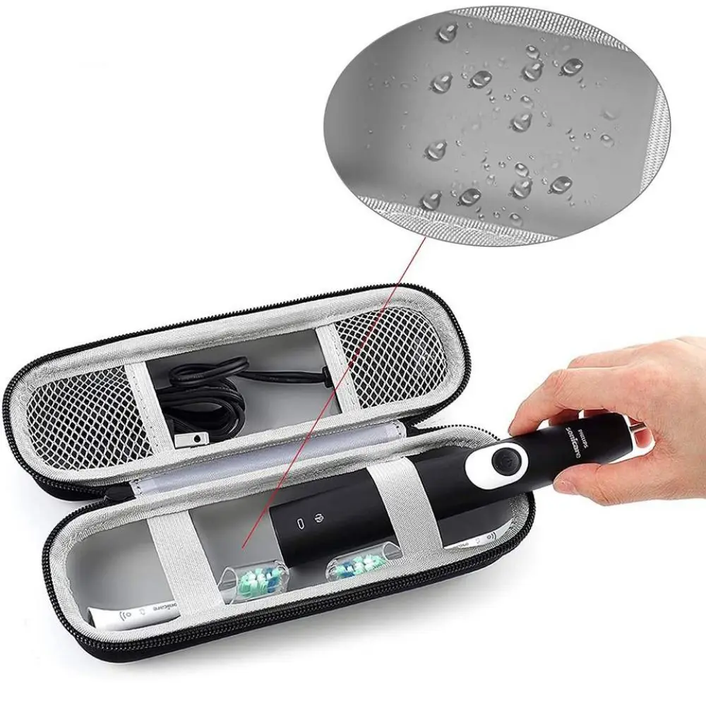 Hard EVA Toothbrush Travel Case Carrying Case Protective Box Toothbrush Storage Bag Strong Space Zipper