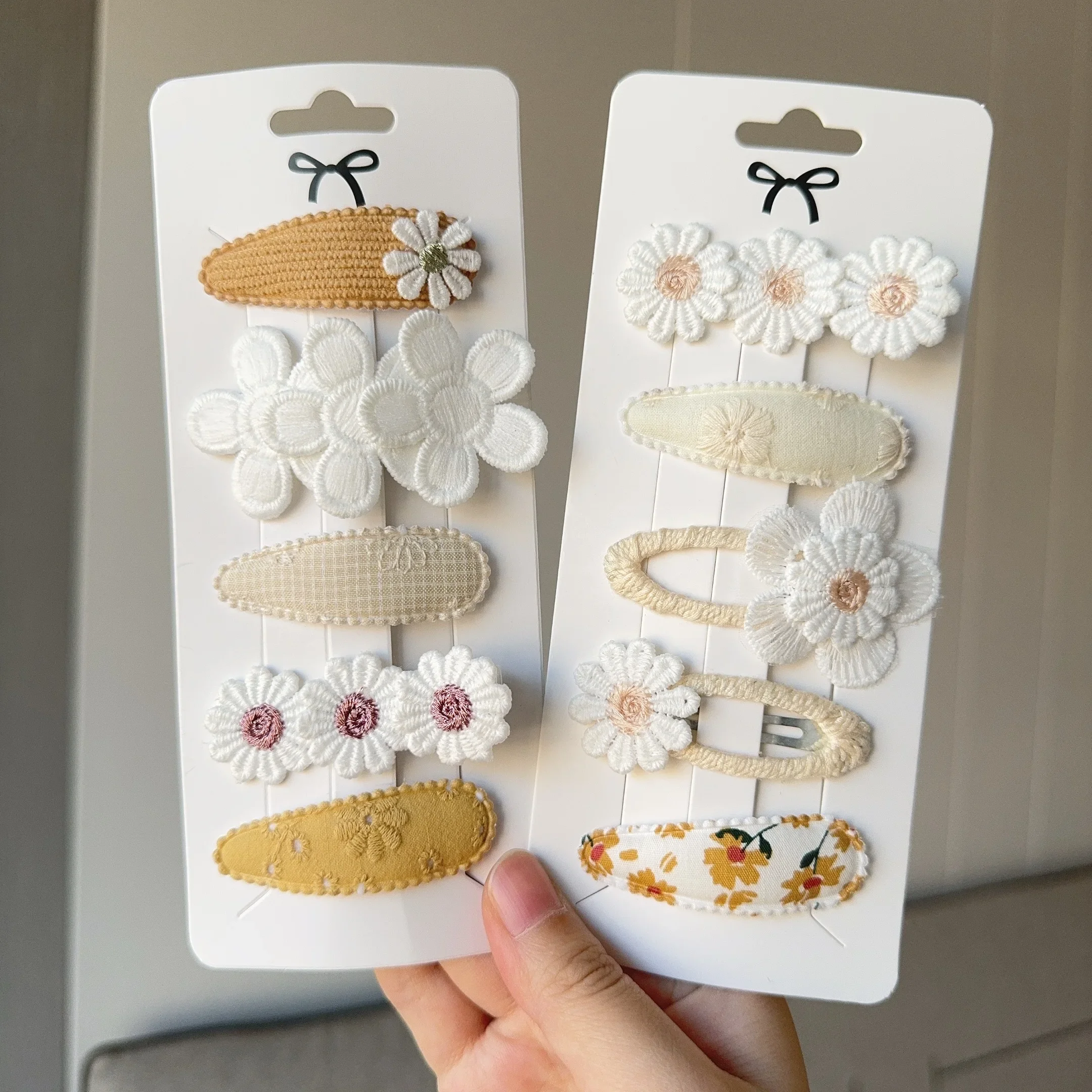 5 шт./компл., новые милые заколки для волос с однотонным цветочным узором для девочек, детские милые заколки для волос, заколки, повязка на голову, модные аксессуары для волос