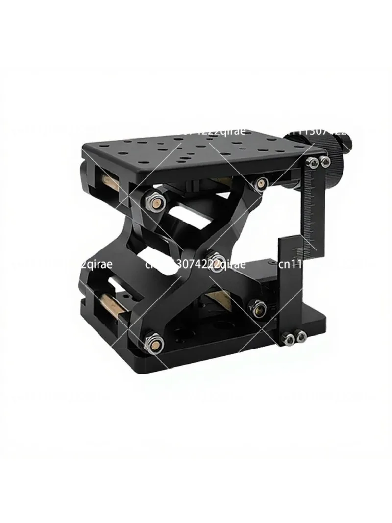 120x80MM High Precise Manual Lift Z-Axis Manual Lab Jack Elevator Optical Sliding Lift Lifting Platform Stroke 60MM Load 20KG