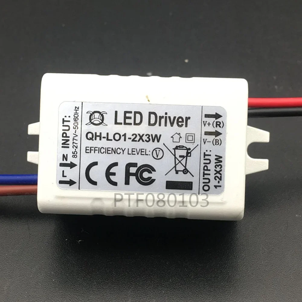 5pcs Constant Current LED Driver1-2x3W 600mA3-7V3W 6W 600mA 3 6W Watt External Lamp Light COB Power Supply Lighting Transformer