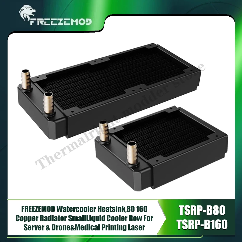 

FREEZEMOD Watercooler Heatsink,80 160 Copper Radiator Small Liquid Cooler Row For Server & Drone&Medical Printing Laser