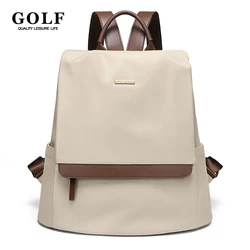 GOLF Backpacks Women Elegant Nylon Female Backpack Work Waterproof Back Bags Multi Pocket Fashion University Woman High Quality