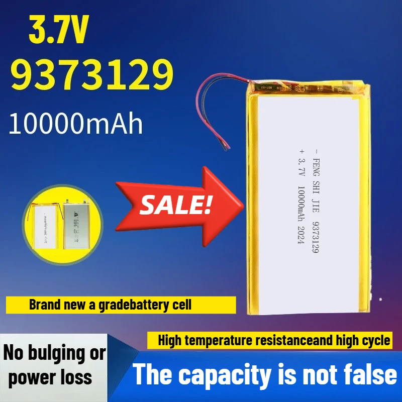 

НОВЫЙ 9373129 10000 мАч 3,7 В литий-полимерный аккумулятор большой емкости для Power Bank GPS умный динамик весы
