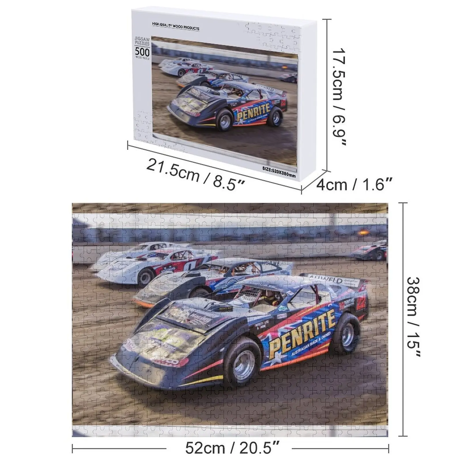 4 سباق واسع - سوبر سيدان العنوان الوطني قبل السباق، ألغاز الصور المقطوعة، حيوانات خشبية، لغز خشبي للبالغين