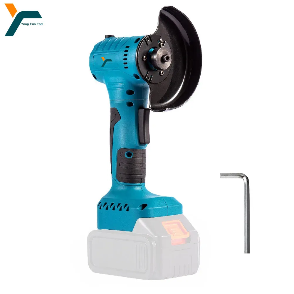 Brushless Mini Angle Grinder 100mm Polishing Cutting Machine Rotatable Cordless Woodworking Grinder Fit For 18V Makita Battery