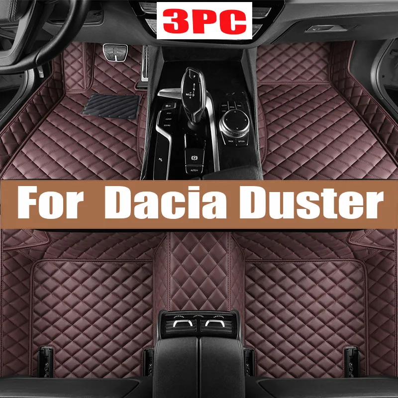 

Custom Made Leather Car Floor Mats For Dacia Duster 2010 2011 2012 2013 2014 2015 2017 Carpets Rugs Foot Pads Accessories