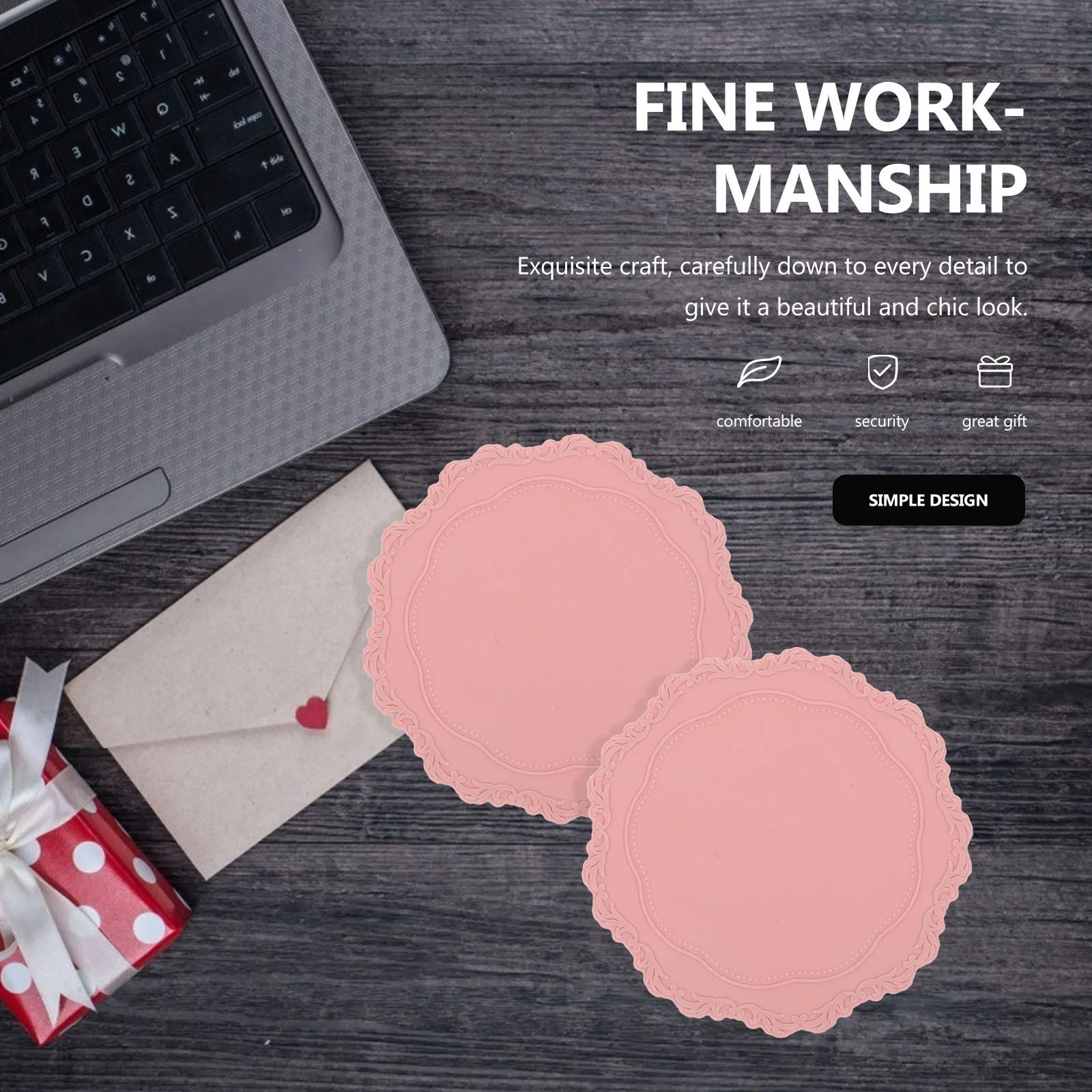 

2Pcs Wax Seal Silicone Pad Heat Resistant Smooth Surface Wax Seal Stamp Backing Pad Multipurpose Coaster Home Supply