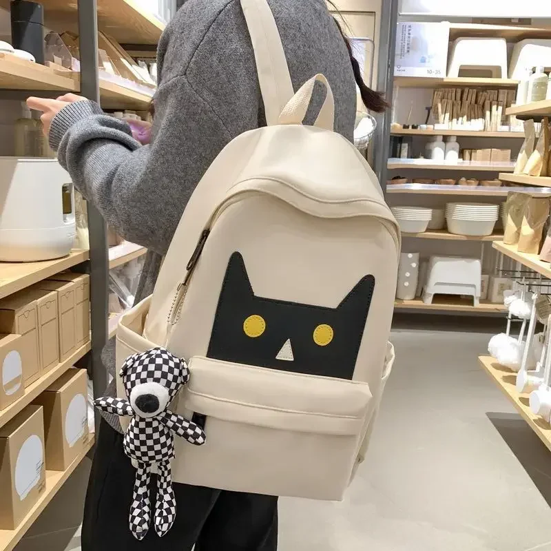 Mochila de desenho animado estilo coreano BOMO para mulheres, alta capacidade, casual, versátil feminina, moda feminina, outono