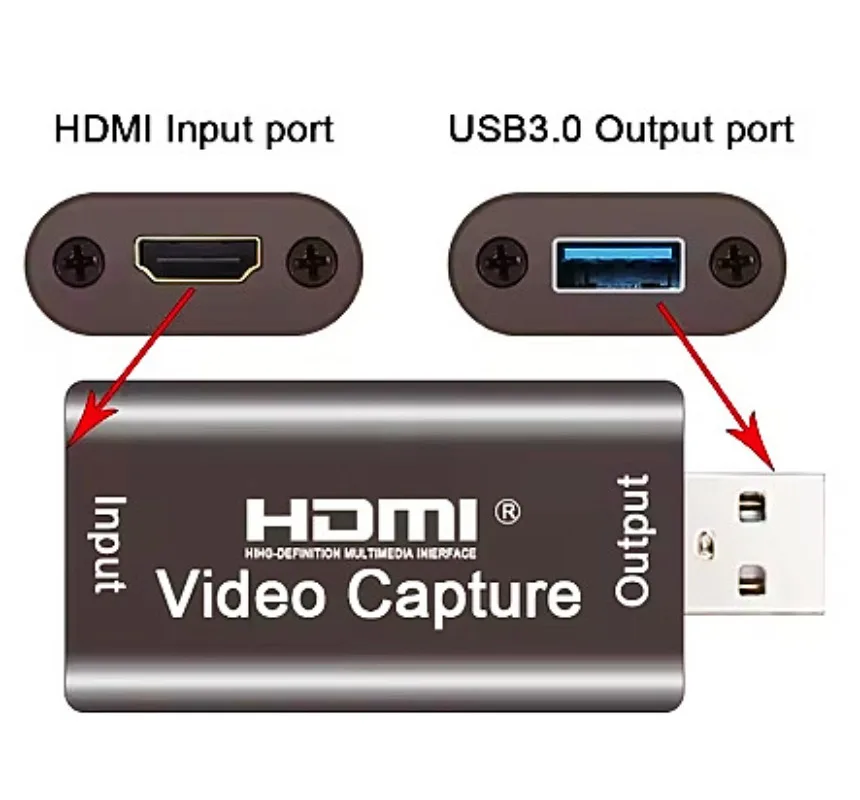Karta przechwytująca wideo 4K USB 3.0 1080P HDMI Game Grabber Box do PS4 DVD Camera PC Recording Placa De Video Live Streaming