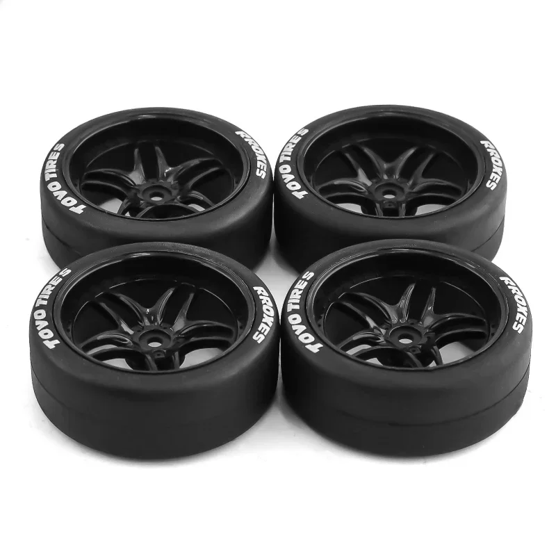 4 stuks 65mm Hard Drift Band 1/10 RC Drift Auto On Road Touring Racing Autoband Wiel voor Tamiya TT01 TT02 XV01 PTG-2 Kyosho HPI HSP