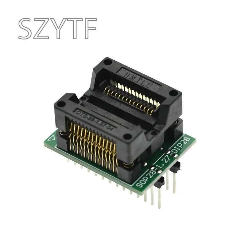 SOP28 To DIP28 Conversion Test Seat SOP16 SOP20 300 Mil Gold Plated Spring Seat TO DIP programmer adapter socket