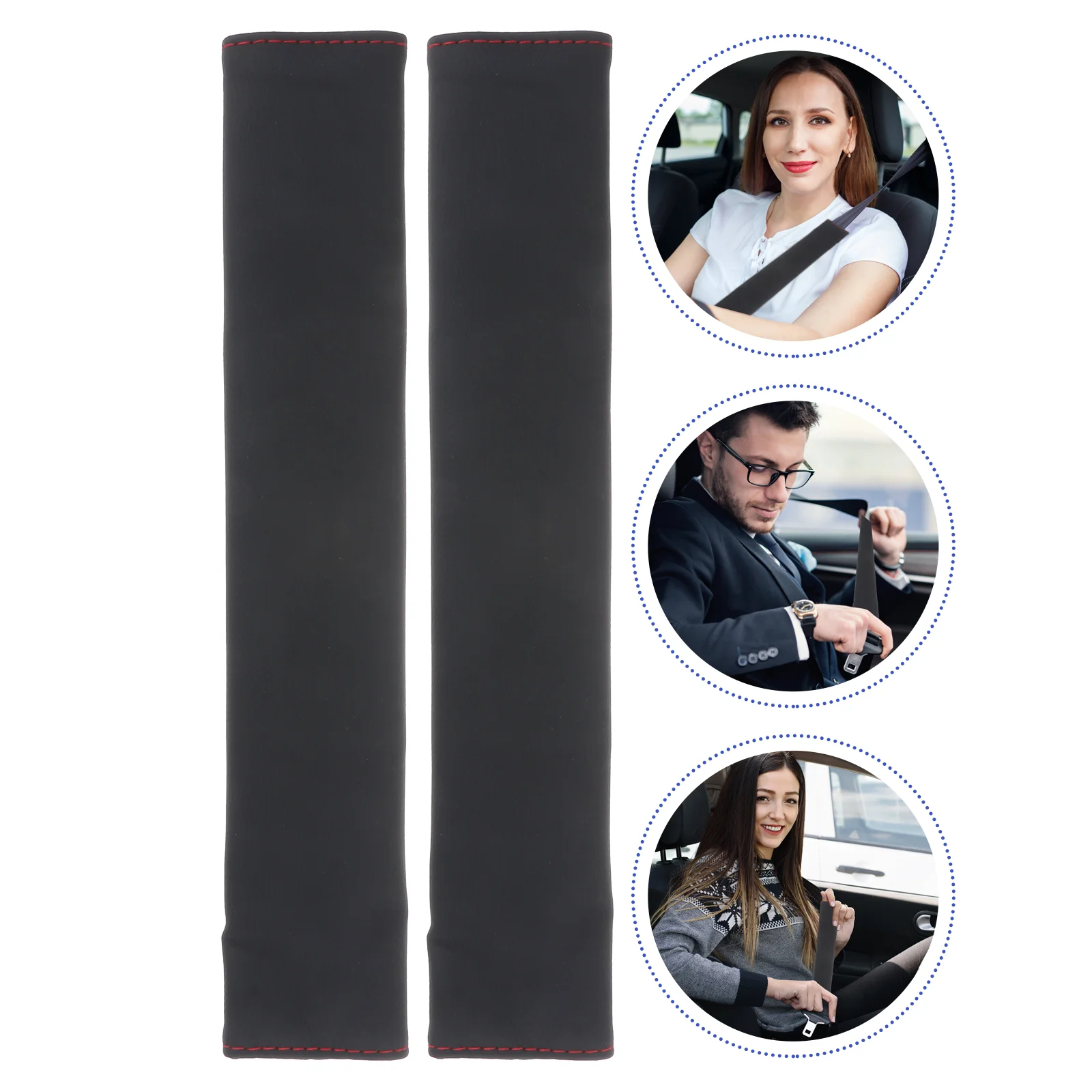 

2 PCS Car Seat Belt Shoulder Cover Safety Pretector Strap Protectors Covers Lengthen Child