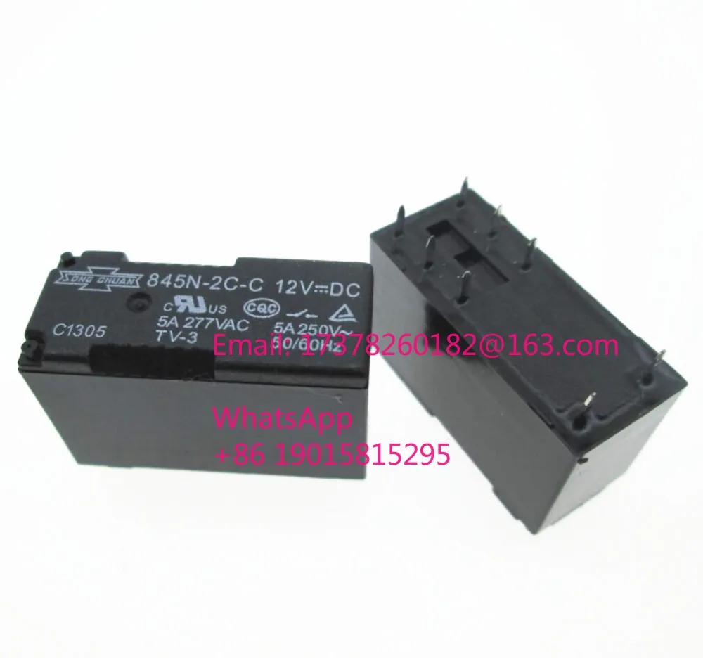 

ГОРЯЧАЯ НОВОЕ реле 12 В 845N-2C-C-12VDC12V 12VDC DC12V 5A 250VAC DIP8