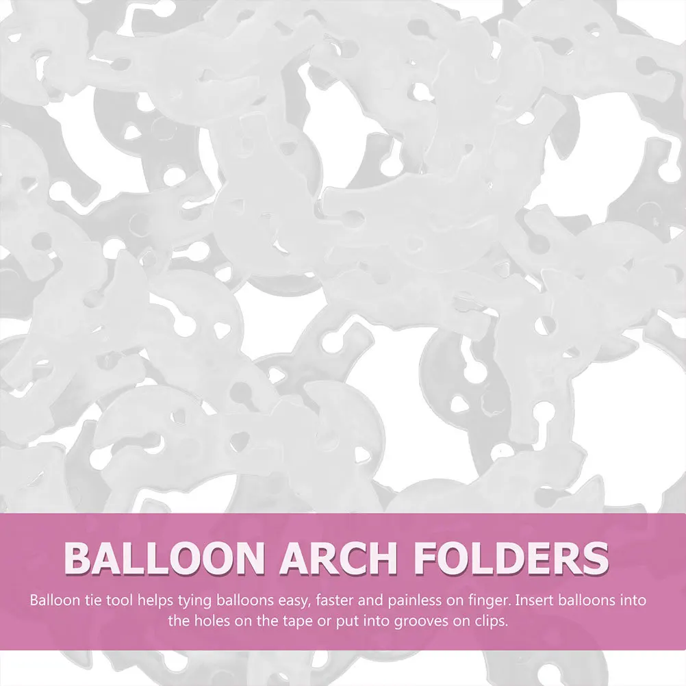 

50Pcs Balloon Clip Connectors Plastic Buckles Balloon Rings for Wedding Birthday Party Decorations Balloons Arch Rings