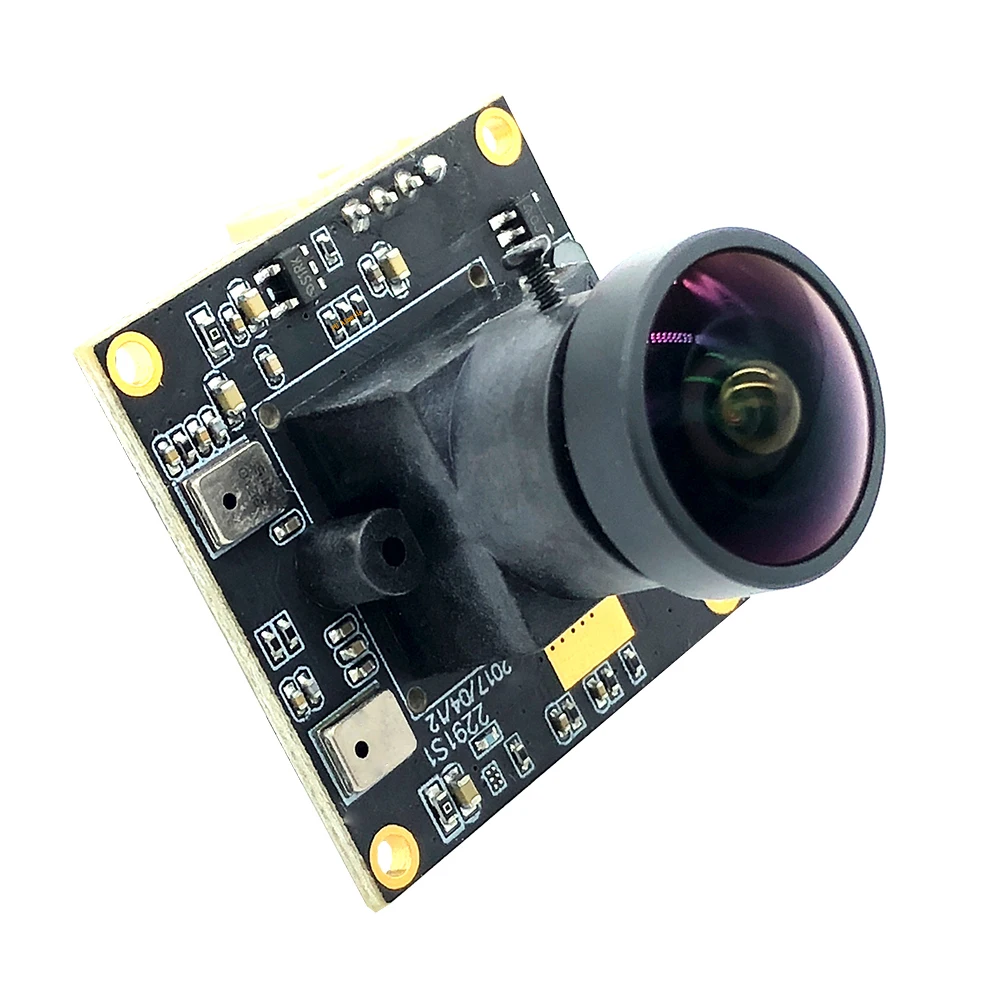 Webcam HD 1080P IMX291 Surveillance du niveau d'étoile 170 °   Module de caméra USB grand angle 30FPS Linux UVC 2MP pour microphone Windows