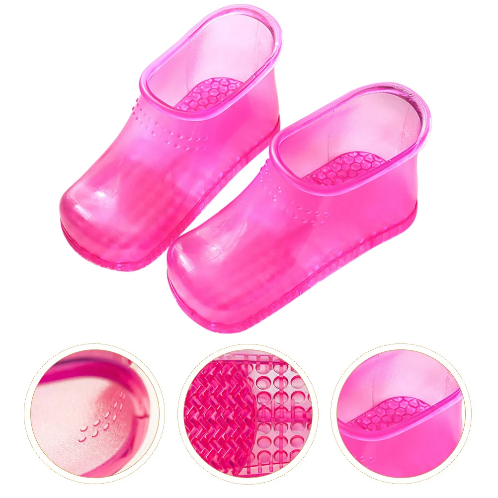 

Foot Bath Shoes Bucket Soaking Spa Boots Basin Soak Washing Boot Tub Pedicure Toe Feet Slippers PVC Foot Soaking Boots