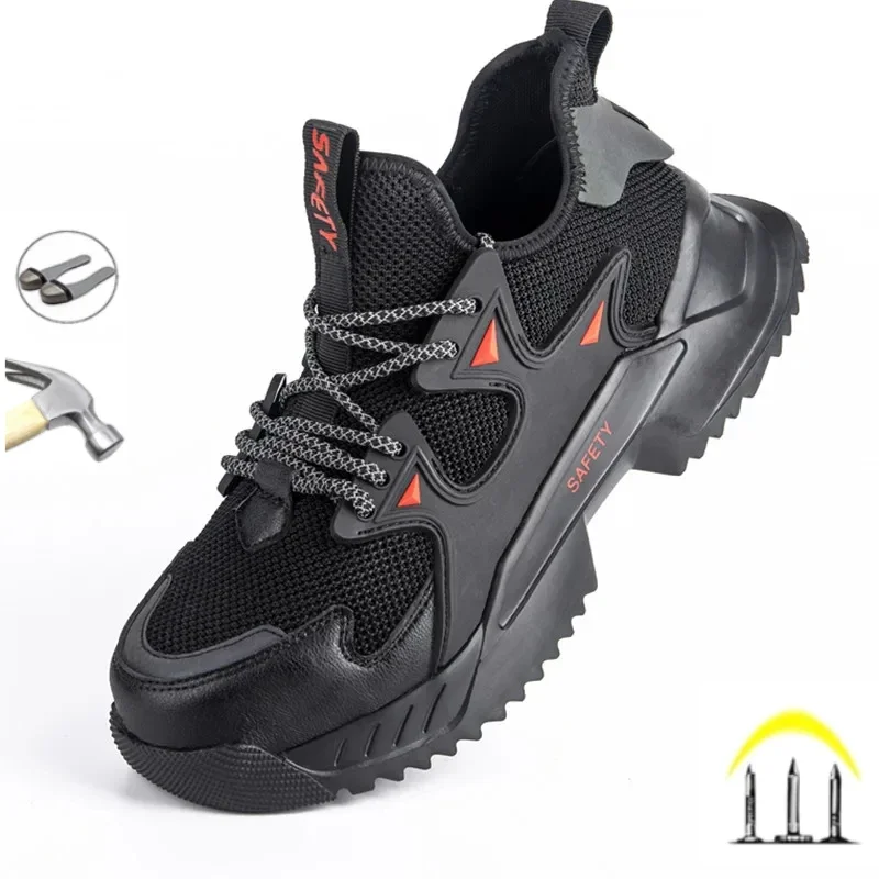 Men Sport Shoes Lightweight Running Sneakers Walking Casual Breathable Shoes Non-slip Comfortable Black Big Size 35-48 Hombre