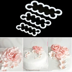 Portable Rose Flower Cookie Decorating Mold Fondant Cake Sugar Craft 3D Printed Fondant Cookie Cutter Kitchen Baking Paste Tool