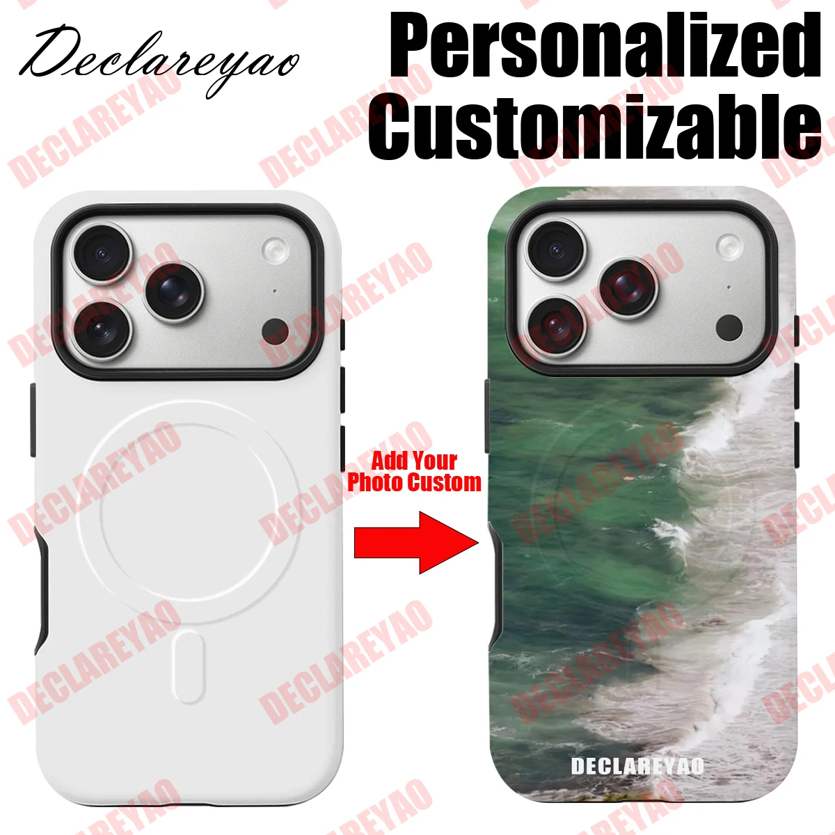 Personalized Customizable DIY Photos Coque For iPhone 14 Plus X 17 Pro 16 15 SE 16e 11 8 7 Mini 2020 12 XR 2022 Max Cases Covers