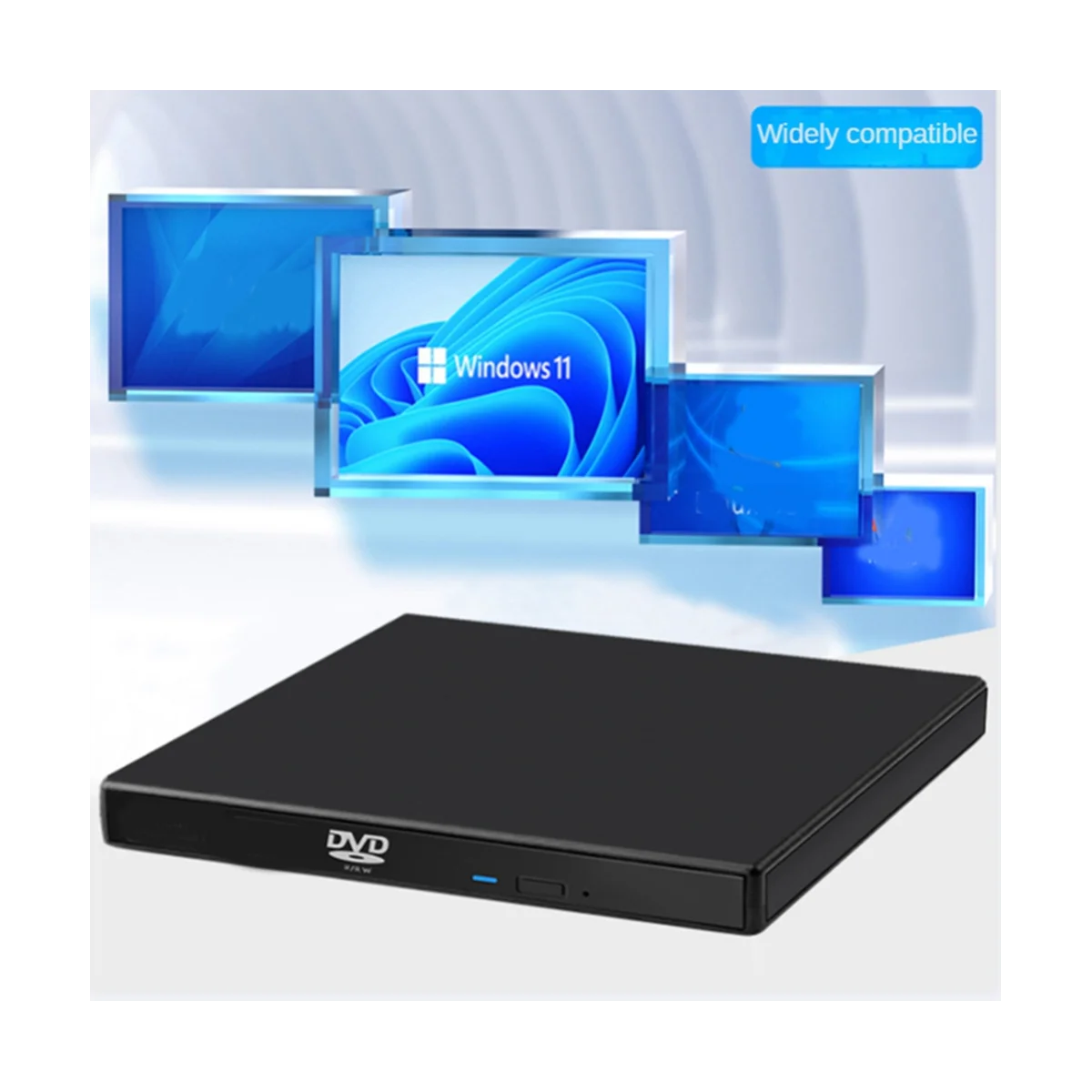 USB 2.0 External Optical Drive Portable CD DVD+/-RW Burner Optical Drive DVD Drive External for Laptop PC Desktop