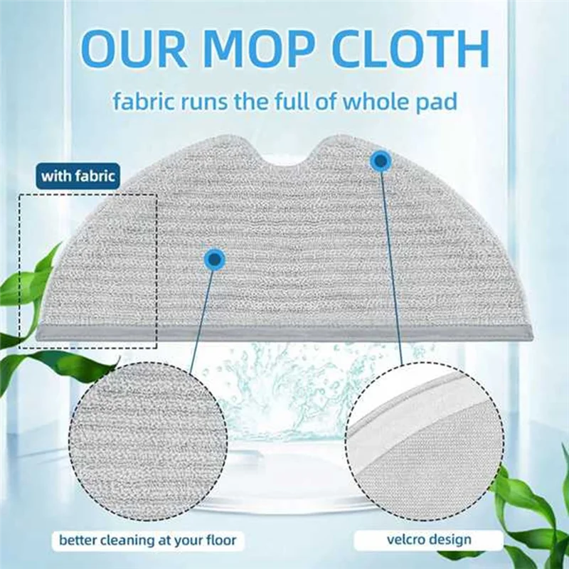 B47B-47PCS Brush Filter And Mop Cloth Kit For Dreame D9 Dreame Bot L10 Pro Trouver Robot LDS Vacuum Cleaner Replacement Parts
