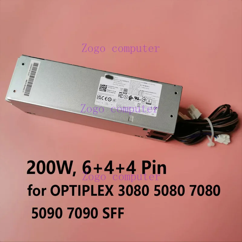 New Power Supply Adapter For Optiplex 3080 5080 7080 5090 7090 SFF 200W PSU 6Pin   4Pin   4Pin H200EBS-01 L200EBS-01 H200EPS-01