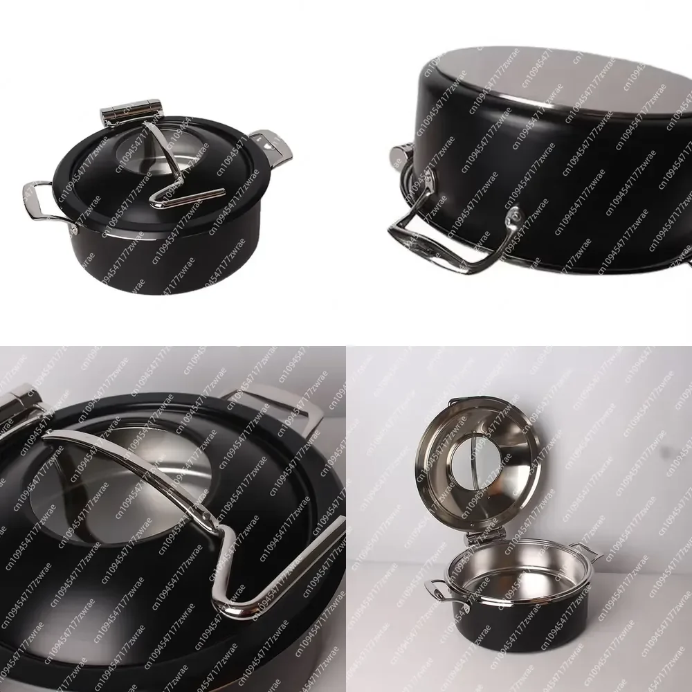 Restaurant Equipment Gas 4L/4.5L Stainless Steel Food Warmer Glass Chafing Dish Buffet Kitchen Set
