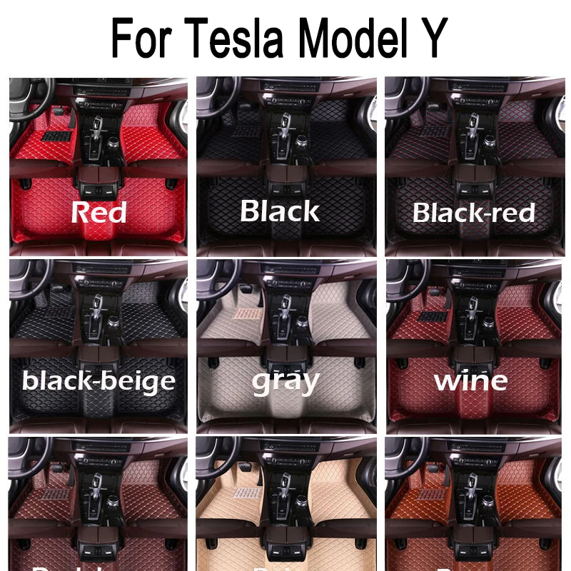 

Автомобильные коврики для Tesla Model Y 7-местный 2020 2021 2022 2023 аксессуары для интерьера